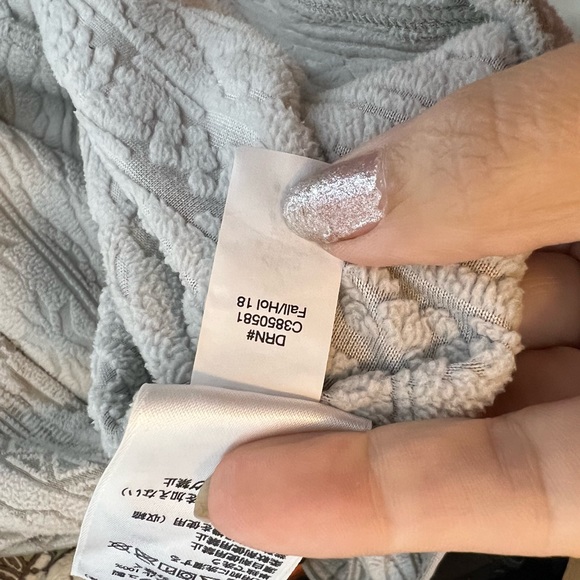 Y2K EDDIE BAUER AZTEC EMBOSSED NEUTRAL FLEECE SWEATER 1/2 ZIP SEXY WARM TOP M - Picture 5 of 17